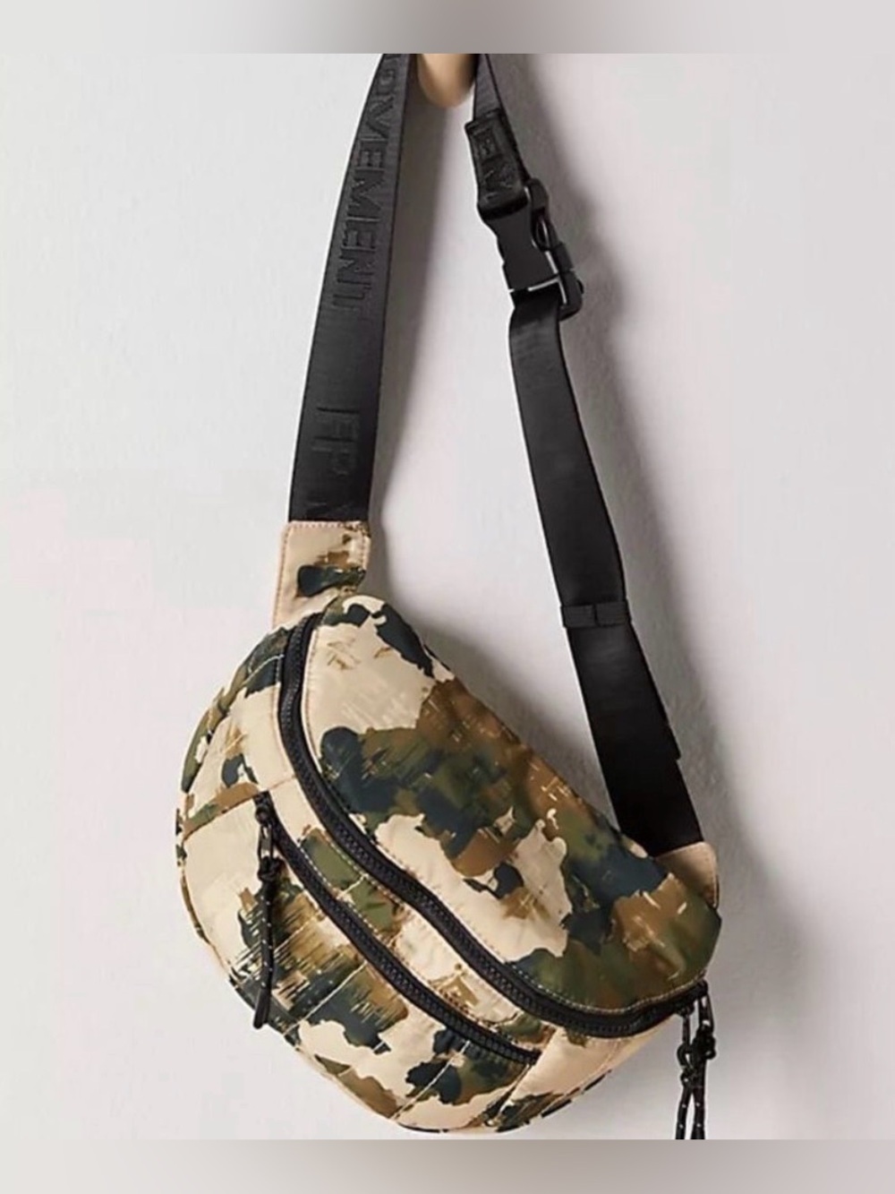 Free People Movement Camo Quilted Print Sling Bag